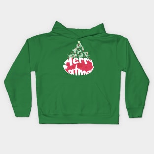 Catmas Cat Christmas Tree Kids Hoodie